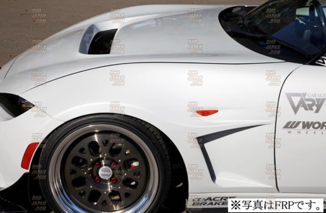 Garage Vary Winding Dancer Aero Bonnet Carbon Fiber with Rain